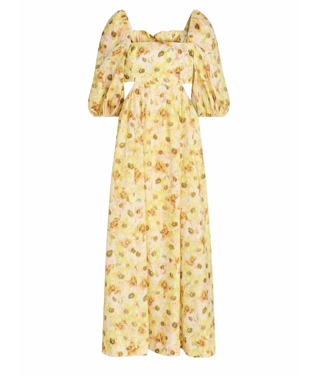 ZIMMERMANN Желтое коктейльное платье, фото 1