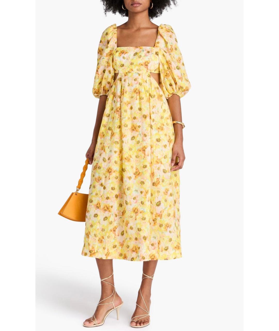 ZIMMERMANN Желтое коктейльное платье, фото 2