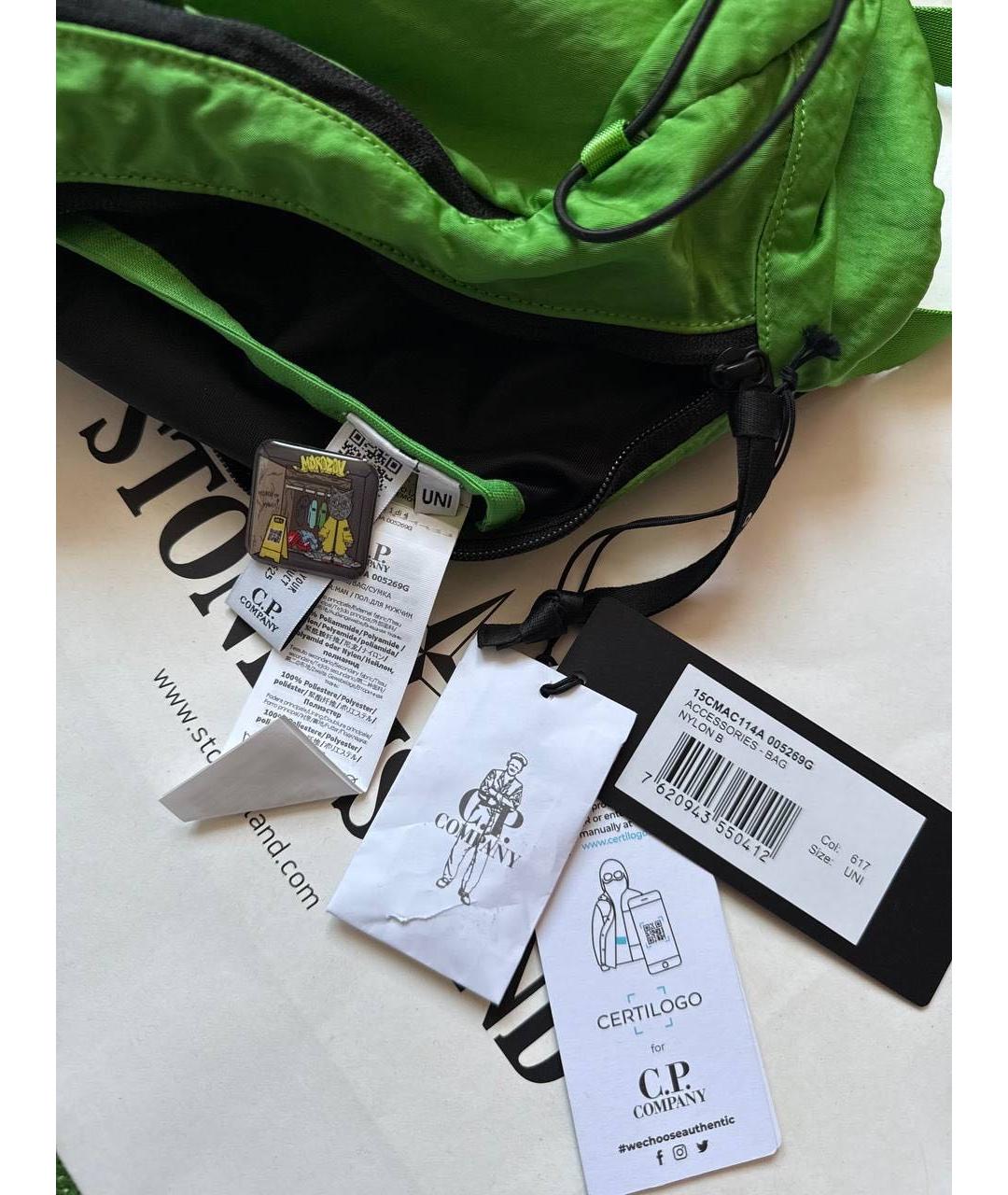 CP COMPANY Салатовая сумка на плечо, фото 7