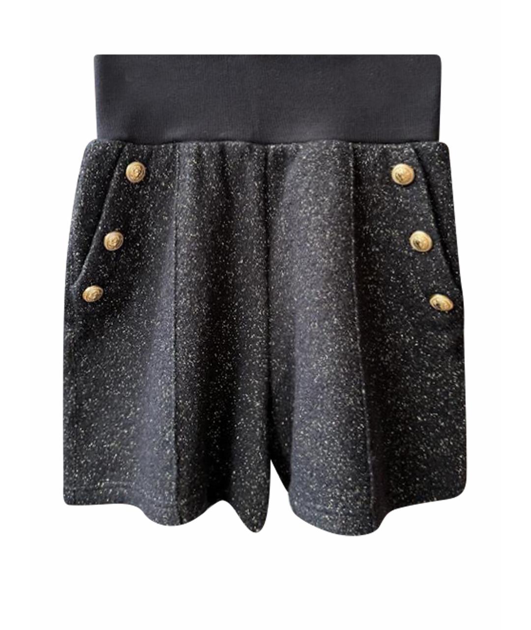 BALMAIN KIDS Черные шерстяные брюки и шорты, фото 1