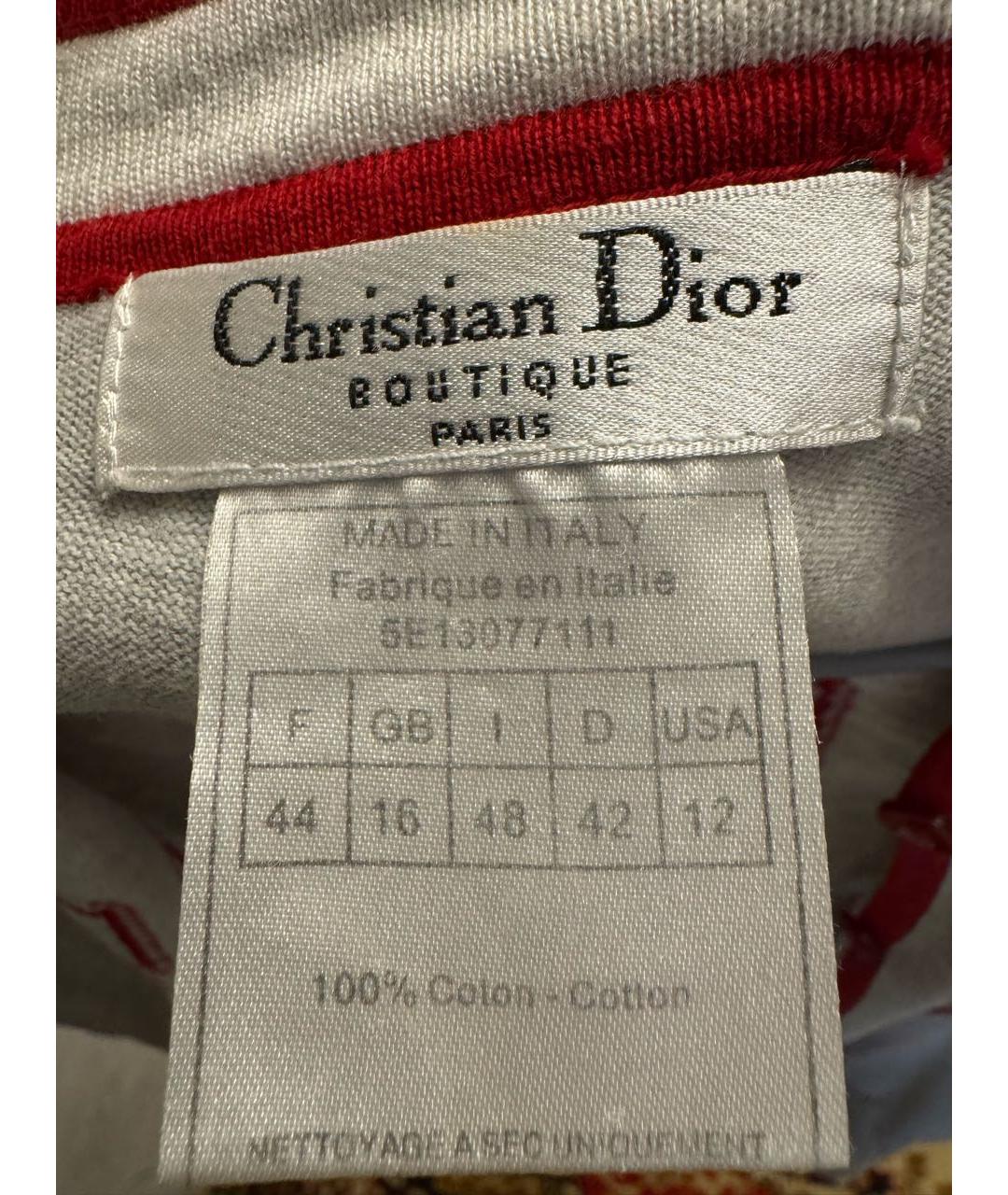 CHRISTIAN DIOR Серый хлопковый кардиган, фото 3