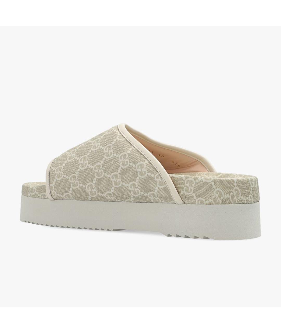 GUCCI Бежевые шлепанцы, фото 2