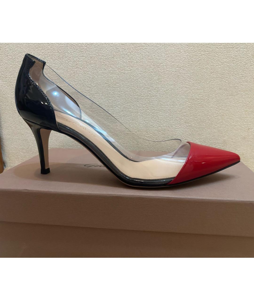GIANVITO ROSSI Черные лодочки на низком каблуке из лакированной кожи, фото 7