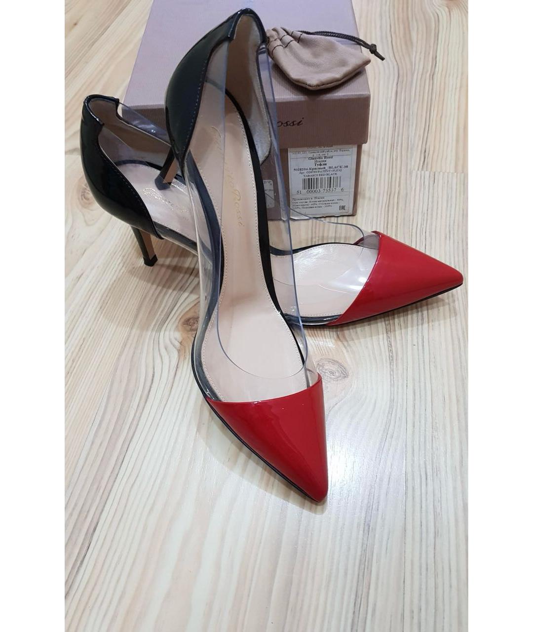 GIANVITO ROSSI Черные лодочки на низком каблуке из лакированной кожи, фото 5