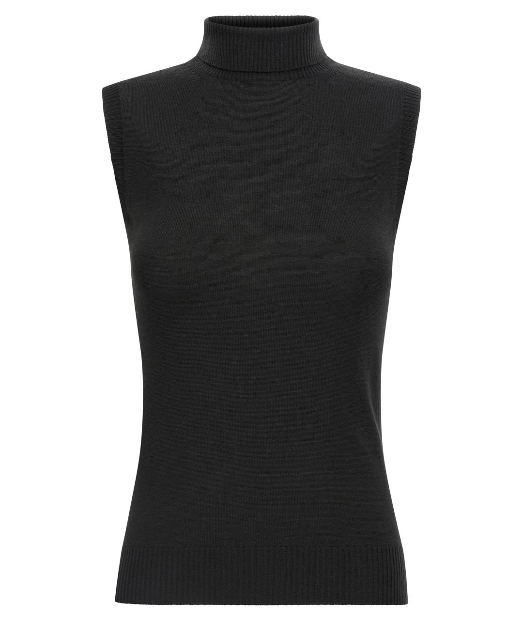 SPORTMAX Черная шерстяная жилетка, фото 1