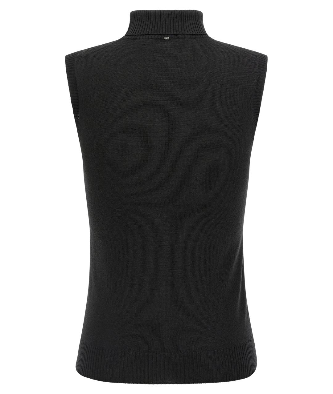 SPORTMAX Черная шерстяная жилетка, фото 2