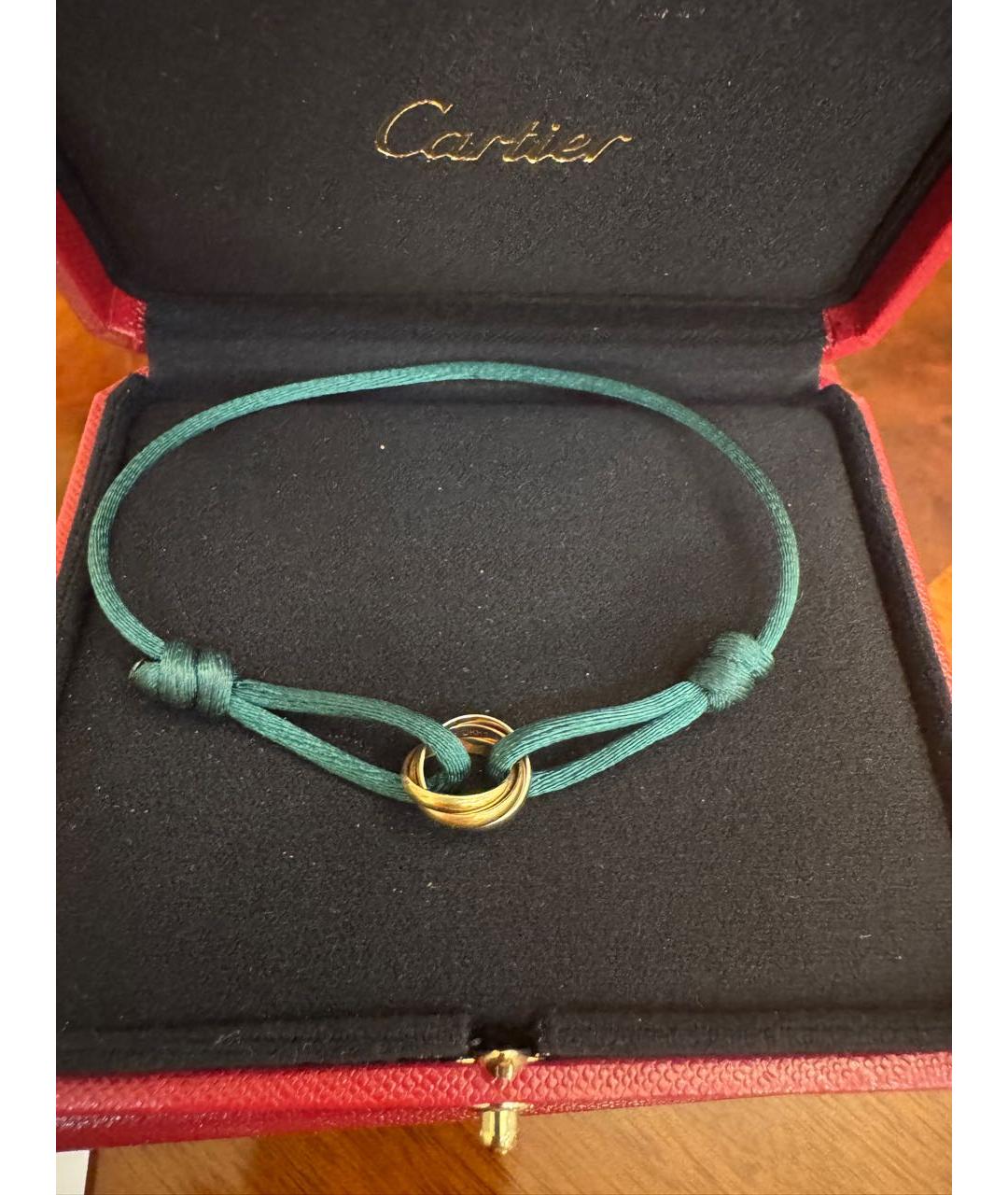 CARTIER Зеленый браслет из желтого золота, фото 8