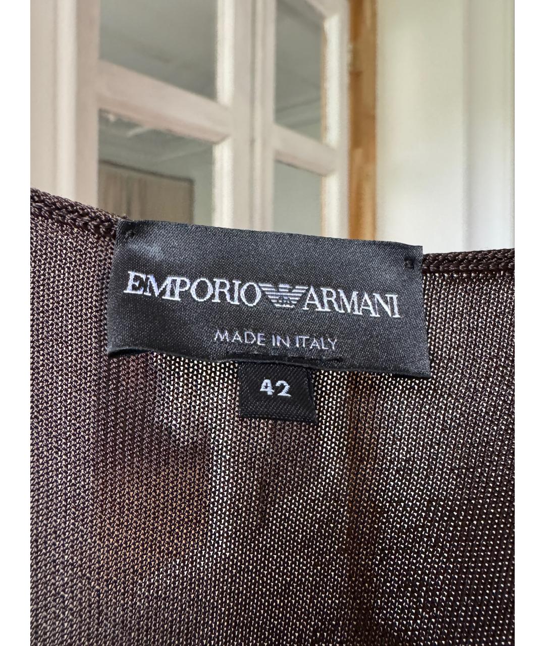 EMPORIO ARMANI Коричневая блузы, фото 5