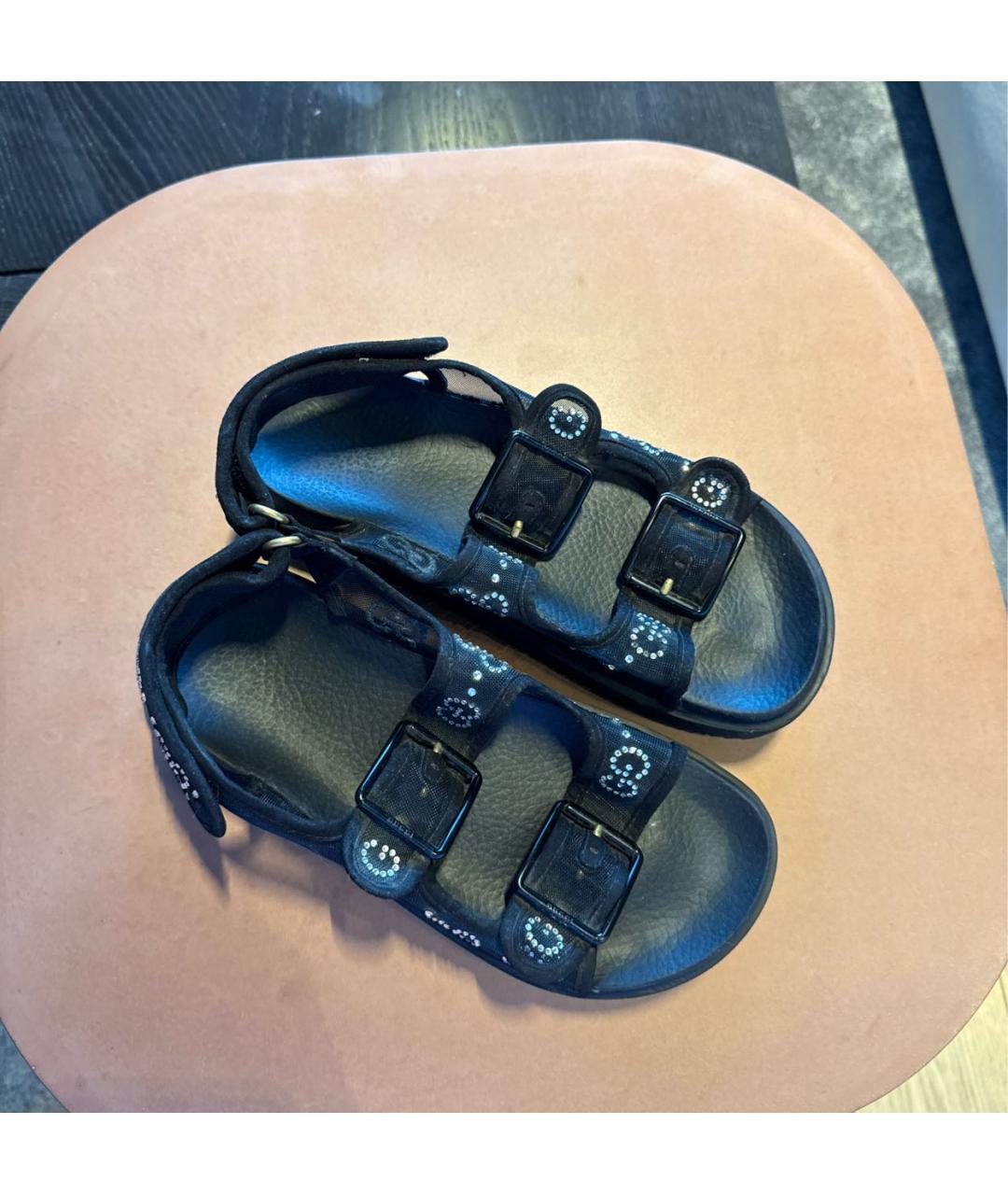 GUCCI Черные сандалии, фото 8