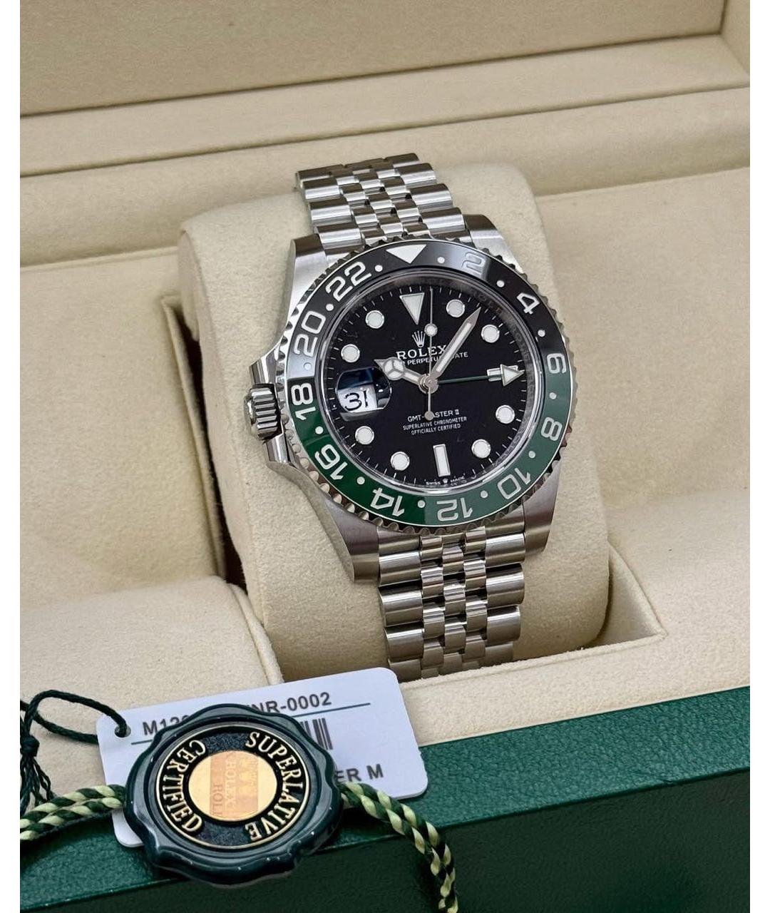 ROLEX Черные стальные часы, фото 3