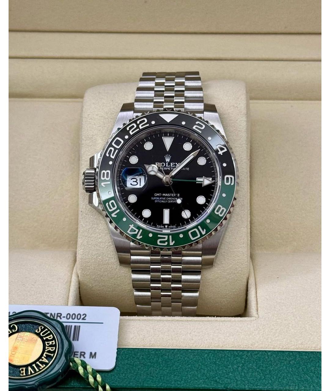 ROLEX Черные стальные часы, фото 2