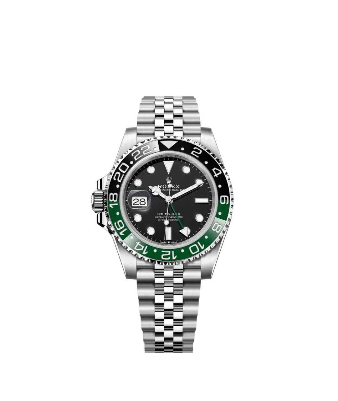 ROLEX Черные стальные часы, фото 1