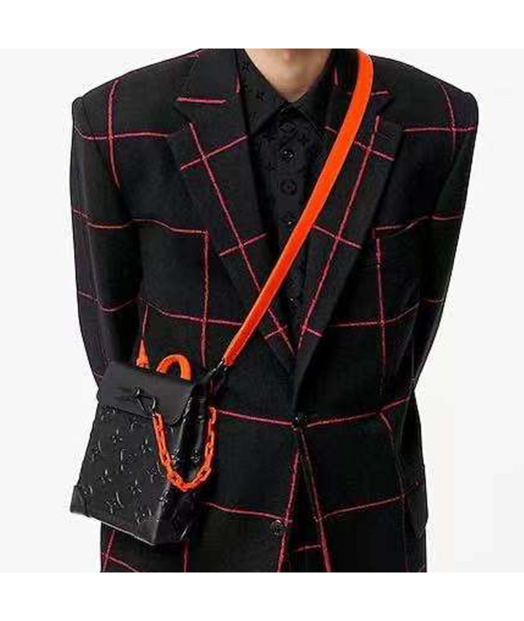 LOUIS VUITTON Черная сумка на плечо из канвы, фото 6