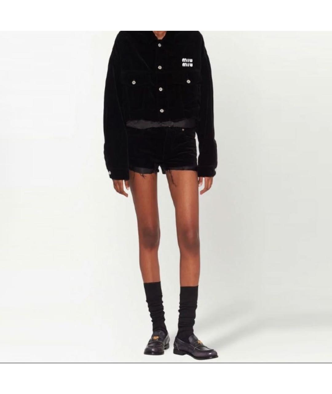 MIU MIU Черные шорты, фото 4
