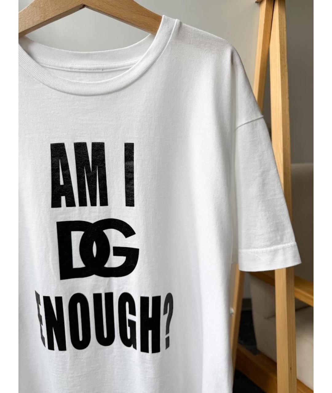 DOLCE & GABBANA KIDS Белый хлопковый детская футболка / топ, фото 3