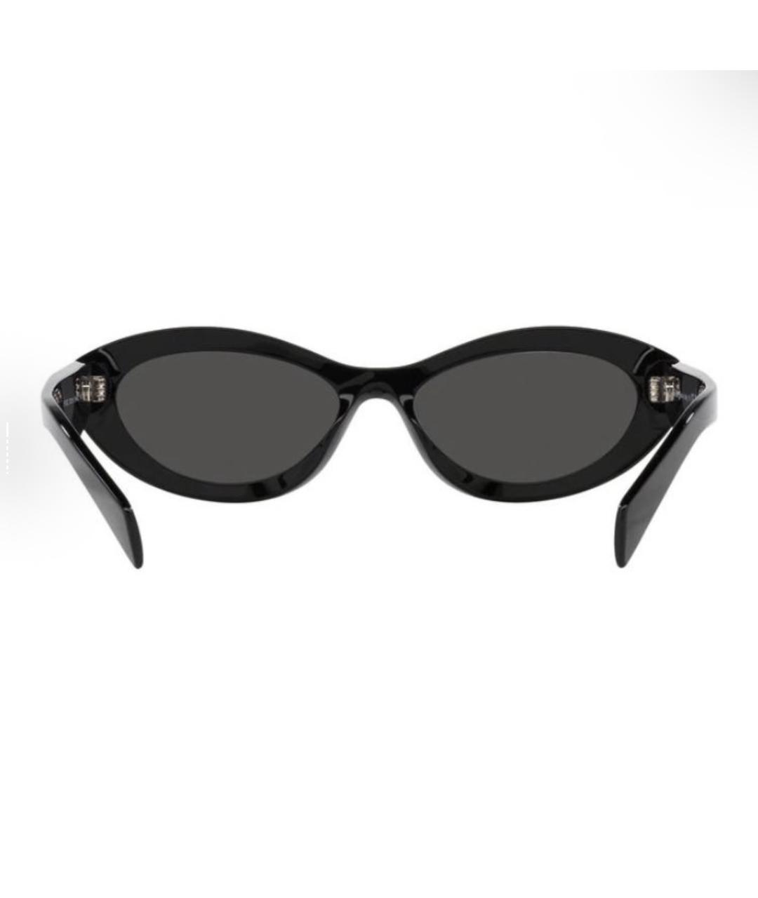 PRADA Черные пластиковые солнцезащитные очки, фото 4