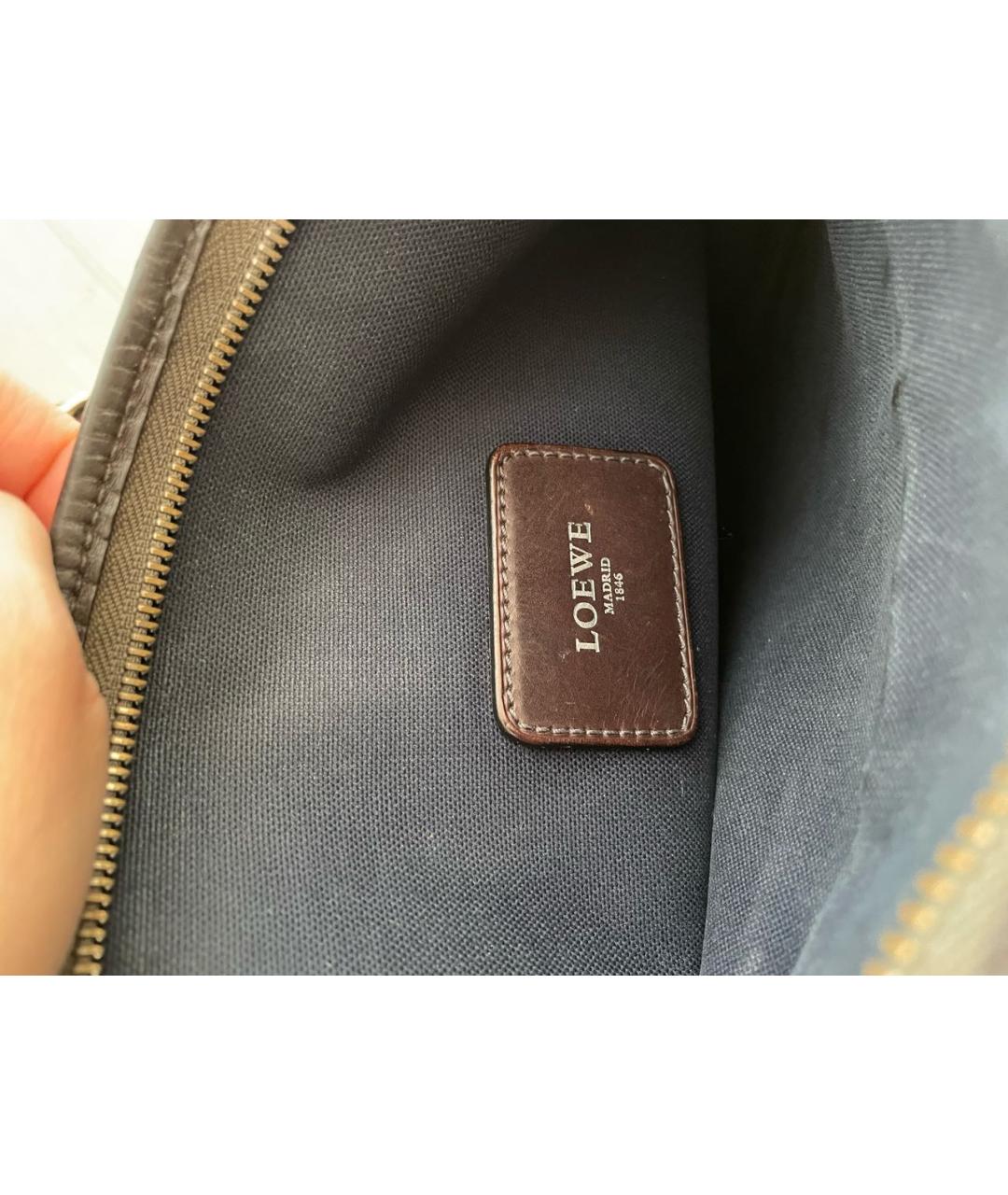 LOEWE Коричневая сумка на плечо, фото 4