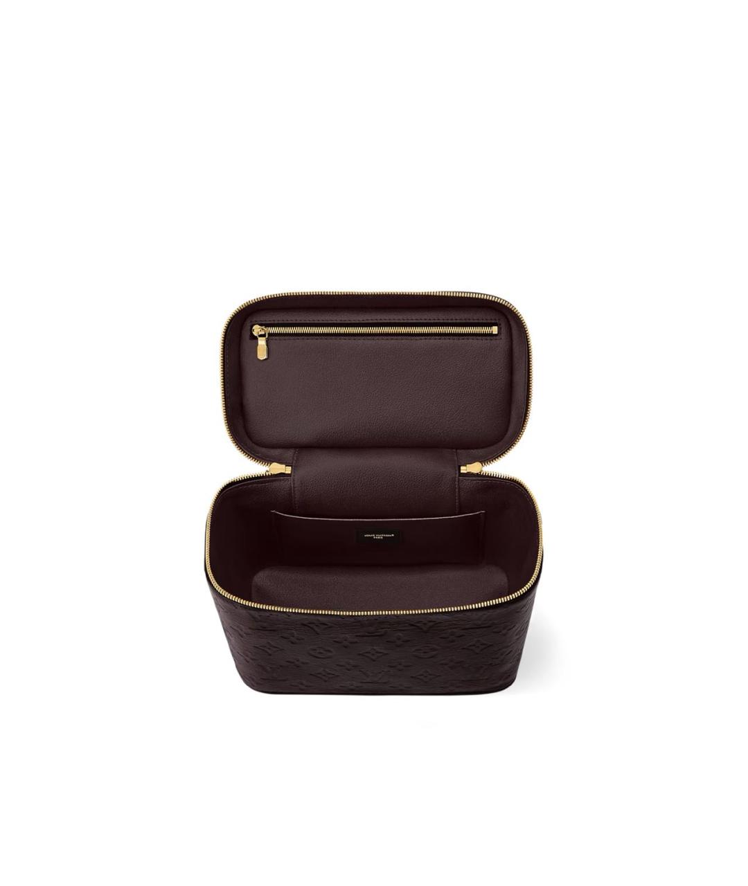 LOUIS VUITTON Коричневая косметичка из лакированной кожи, фото 3