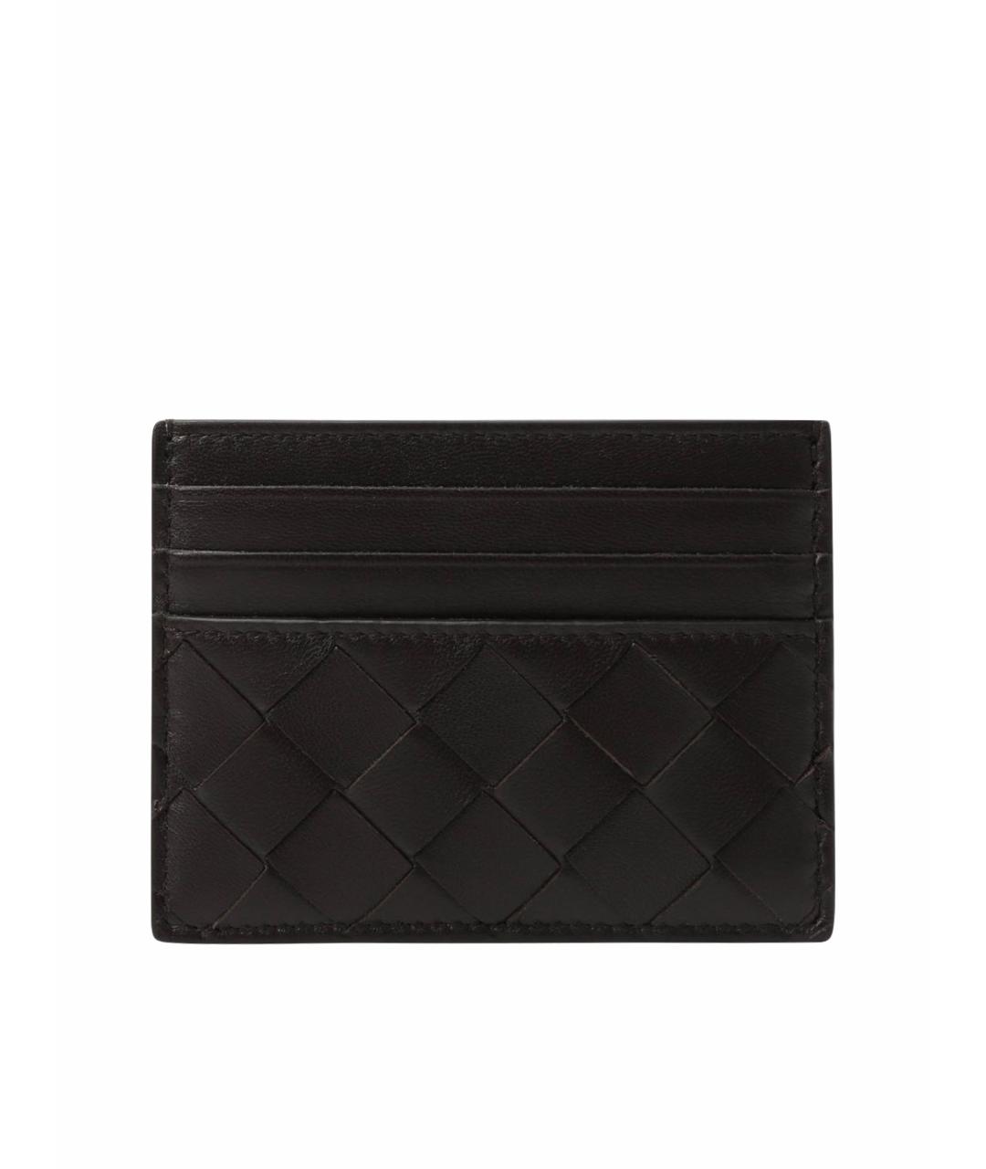 BOTTEGA VENETA Черный кожаный кардхолдер, фото 1