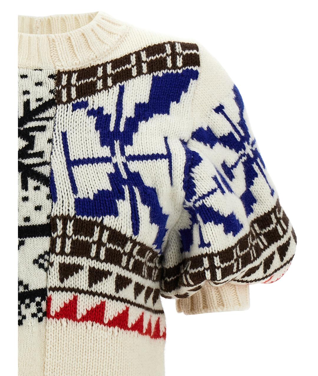 SACAI Мульти шерстяной джемпер / свитер, фото 3