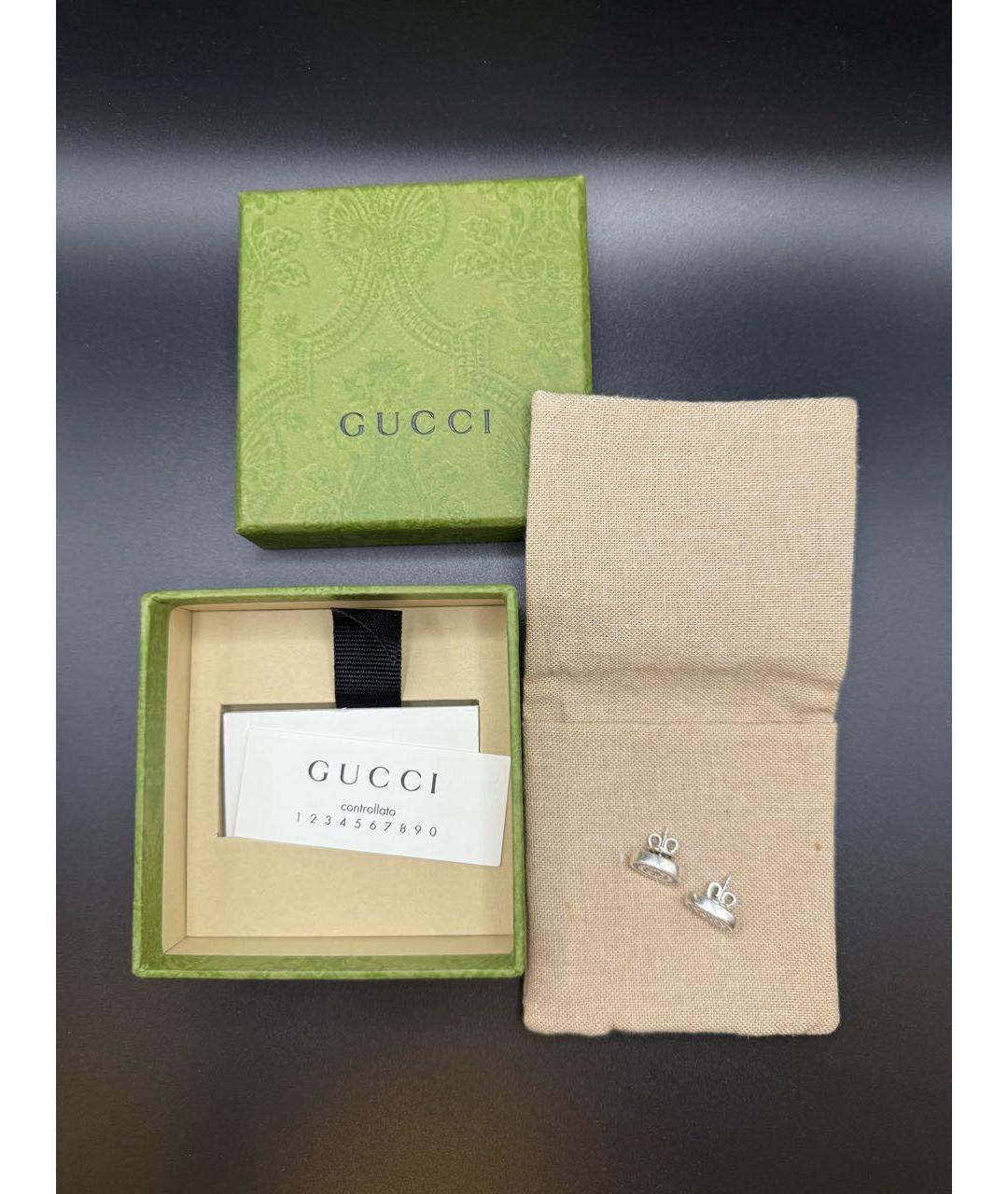 GUCCI Серебряные серебряные серьги, фото 7