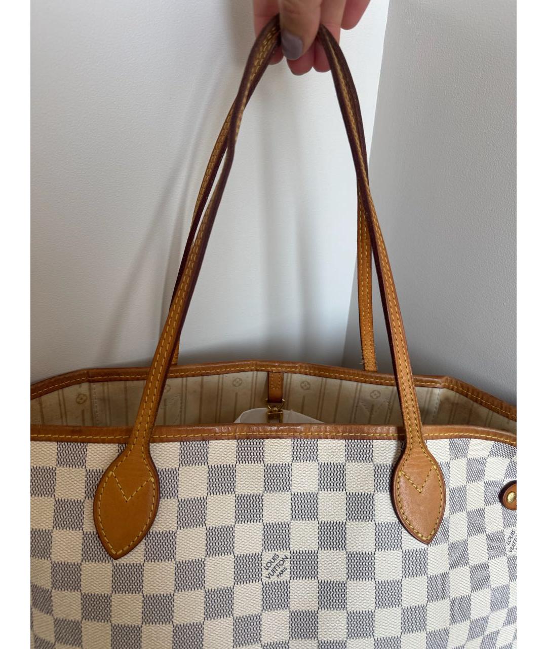 LOUIS VUITTON Бежевая сумка тоут, фото 6