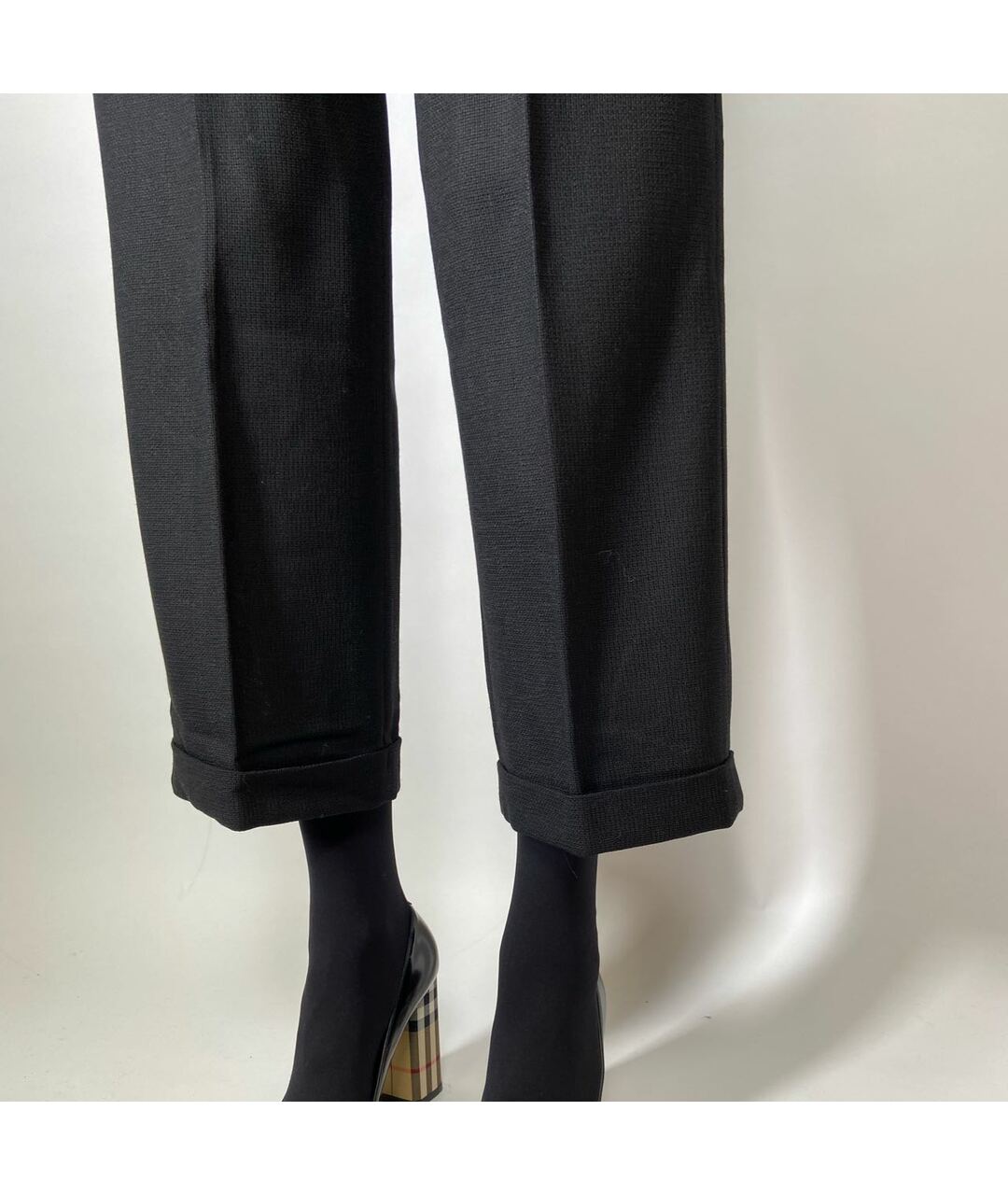 JACQUEMUS Черные хлопковые брюки широкие, фото 4