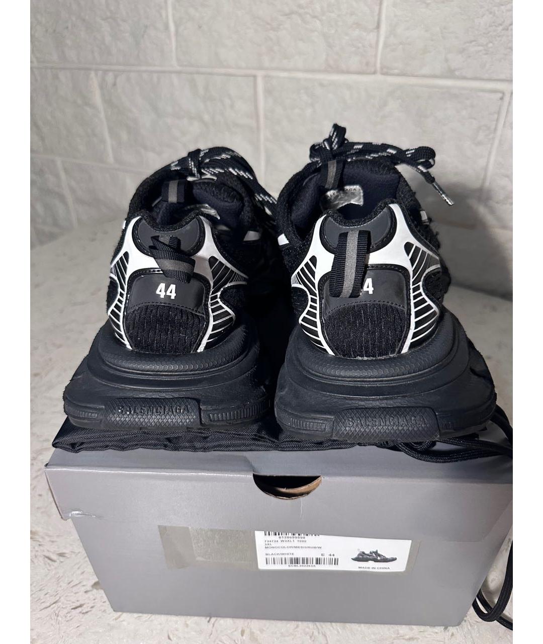 BALENCIAGA Черные низкие кроссовки / кеды, фото 3