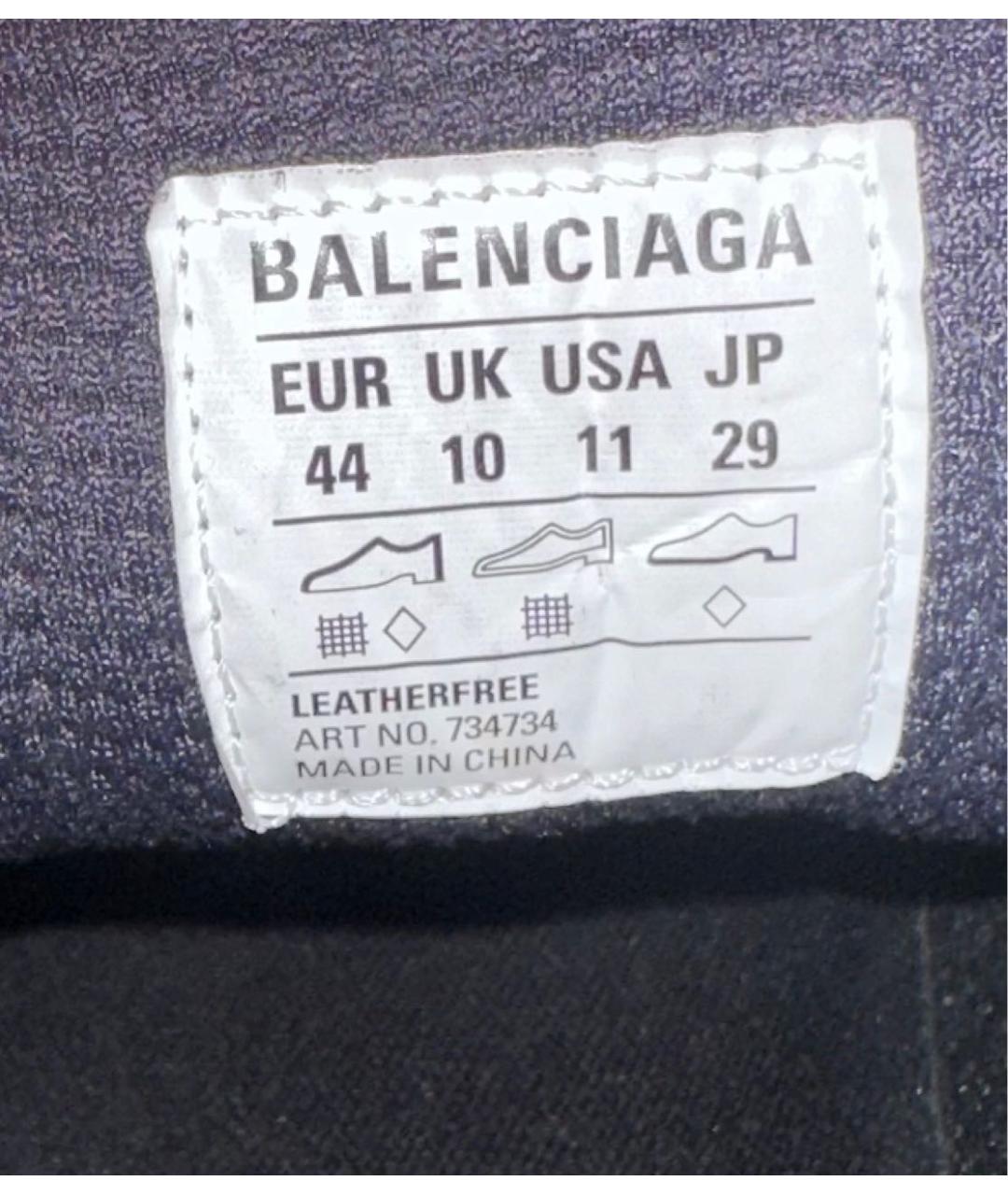 BALENCIAGA Черные низкие кроссовки / кеды, фото 7