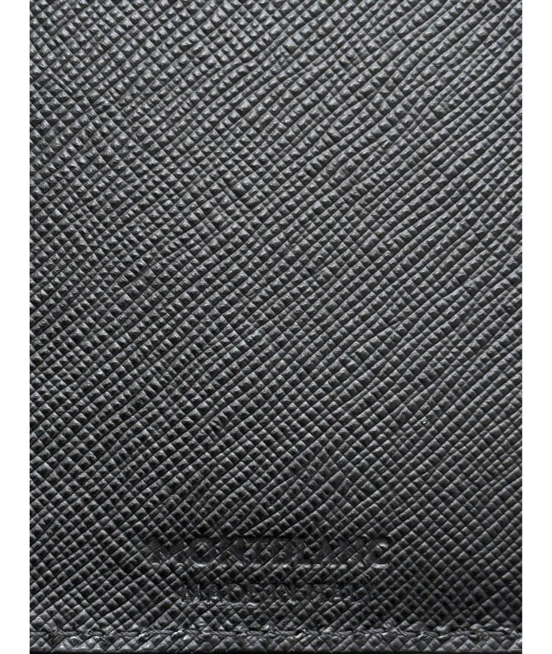 MONTBLANC Черный кожаный кошелек, фото 4