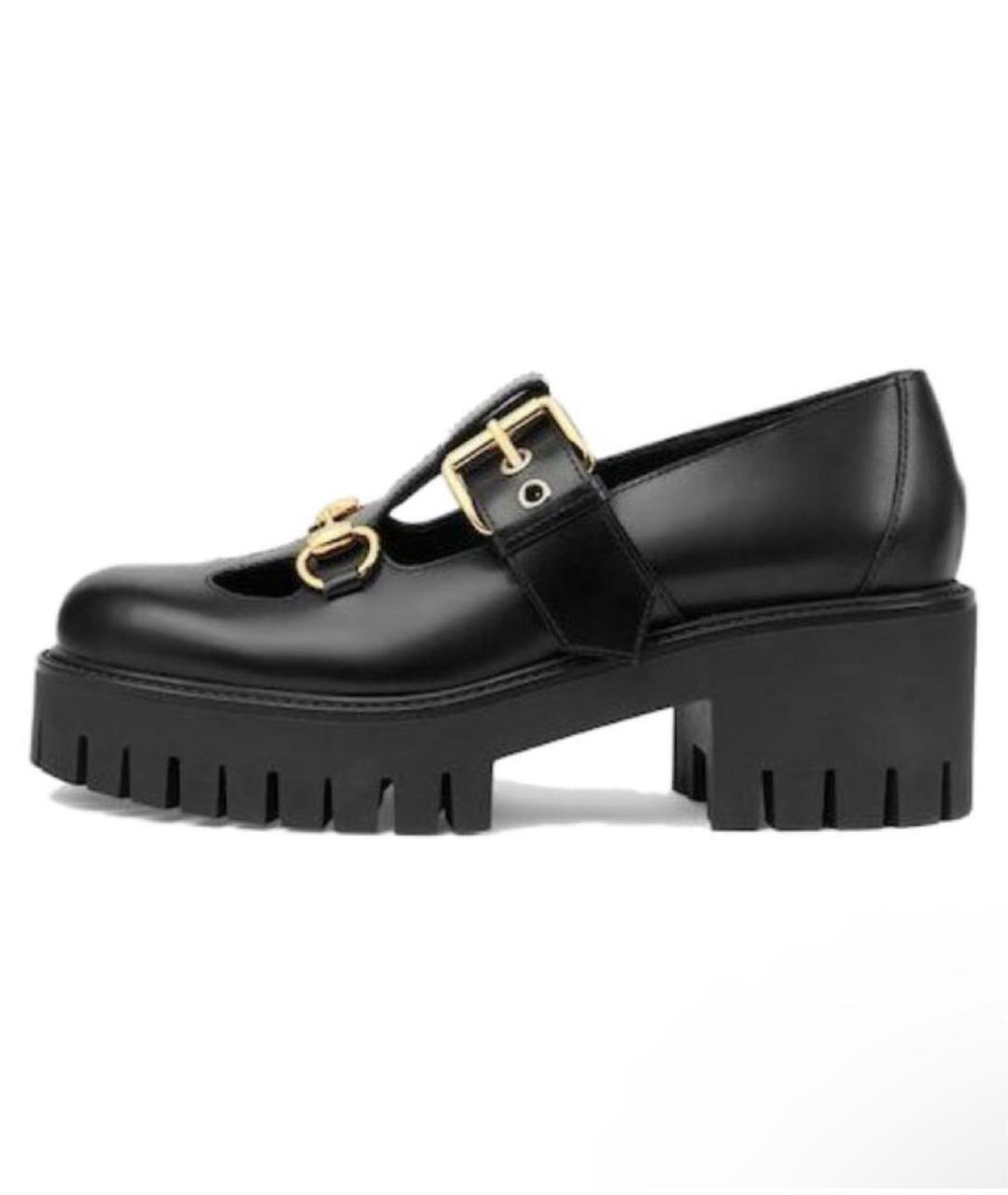 GUCCI Черные кожаные лоферы, фото 7