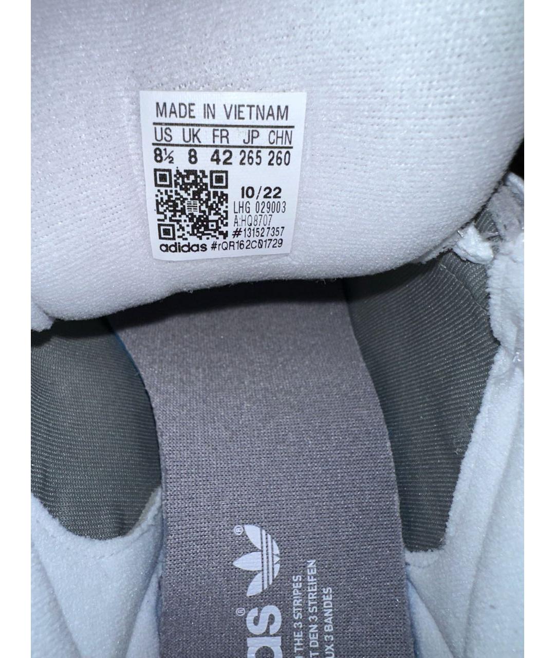 ADIDAS Серые замшевые низкие кроссовки / кеды, фото 5