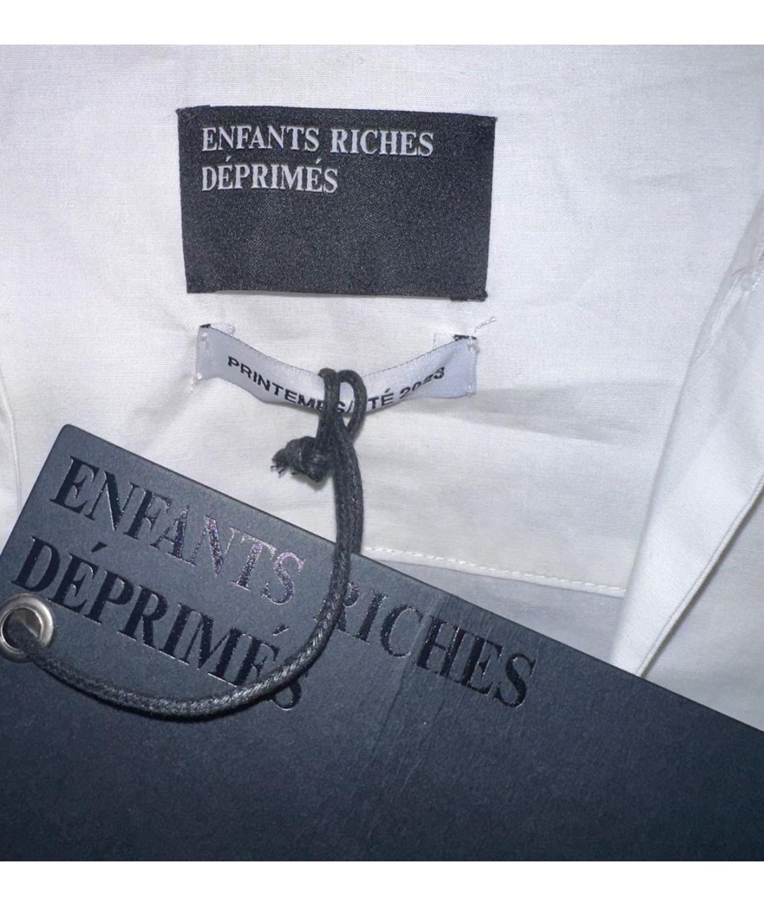 Enfants Riches Déprimés Белая хлопковая кэжуал рубашка, фото 3