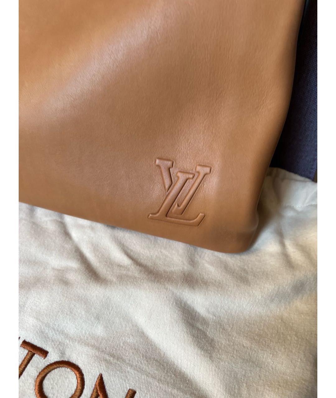 LOUIS VUITTON Коричневый кожаный портфель, фото 4