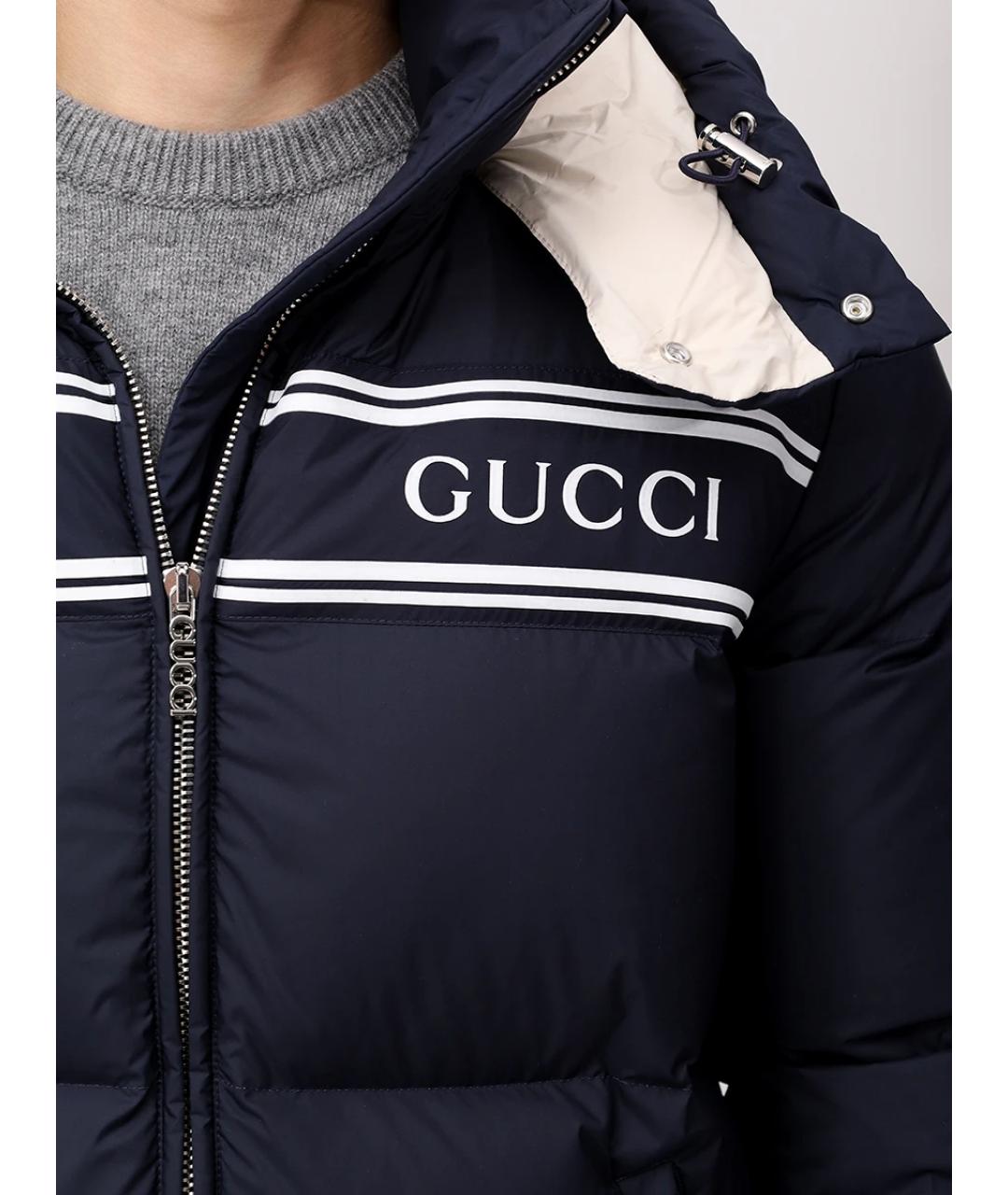 GUCCI Синий пуховик, фото 5