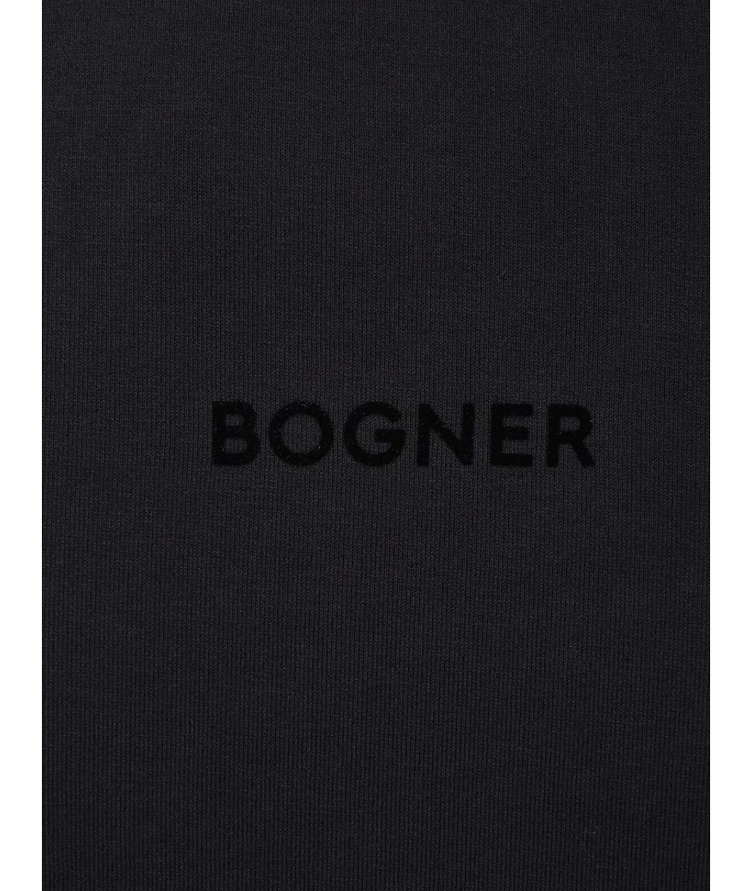 BOGNER Черная хлопковая футболка, фото 6