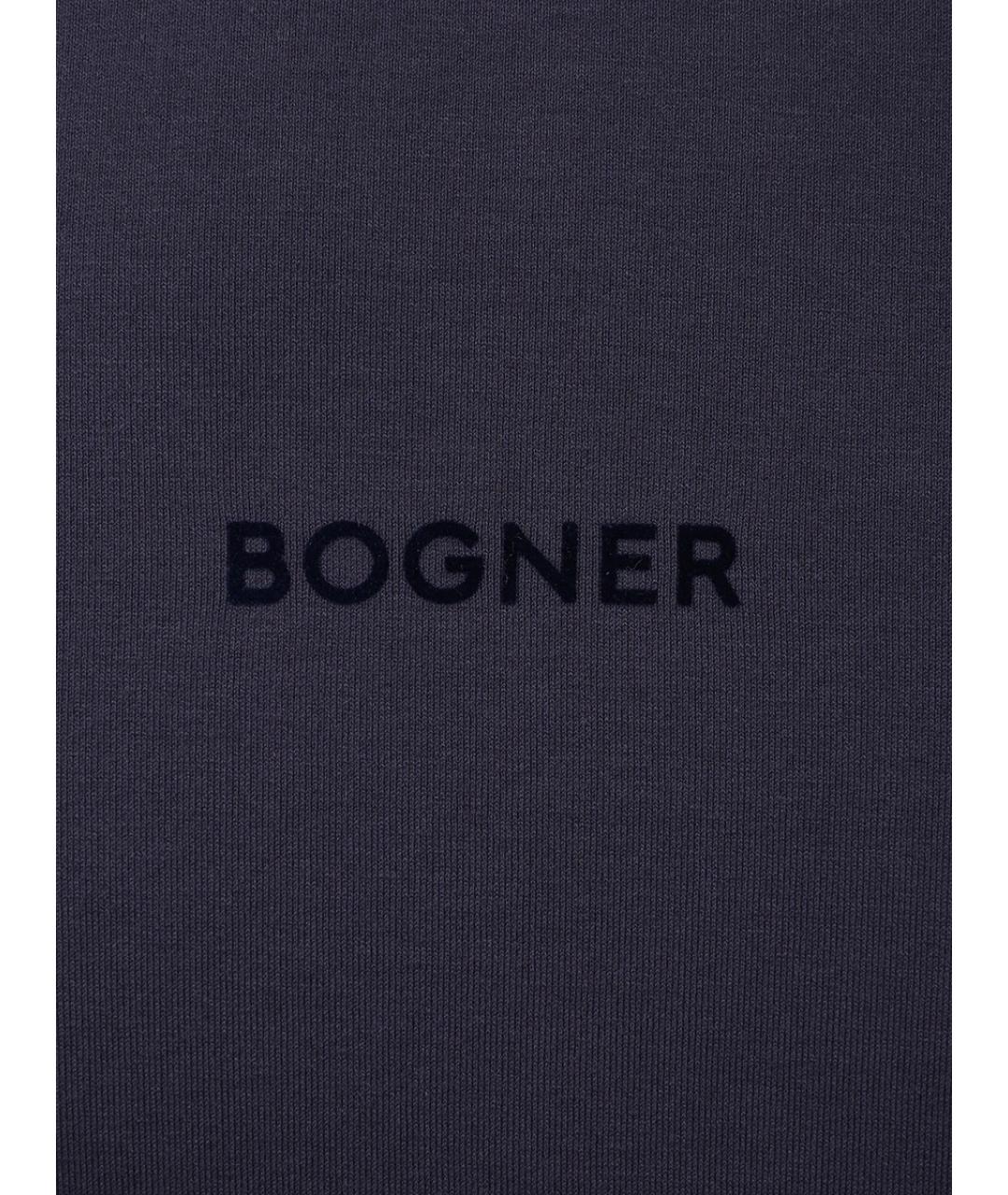 BOGNER Синяя хлопковая футболка, фото 6