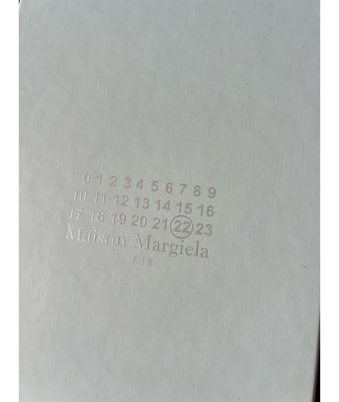 MAISON MARGIELA Голубые кожаные кеды, фото 8