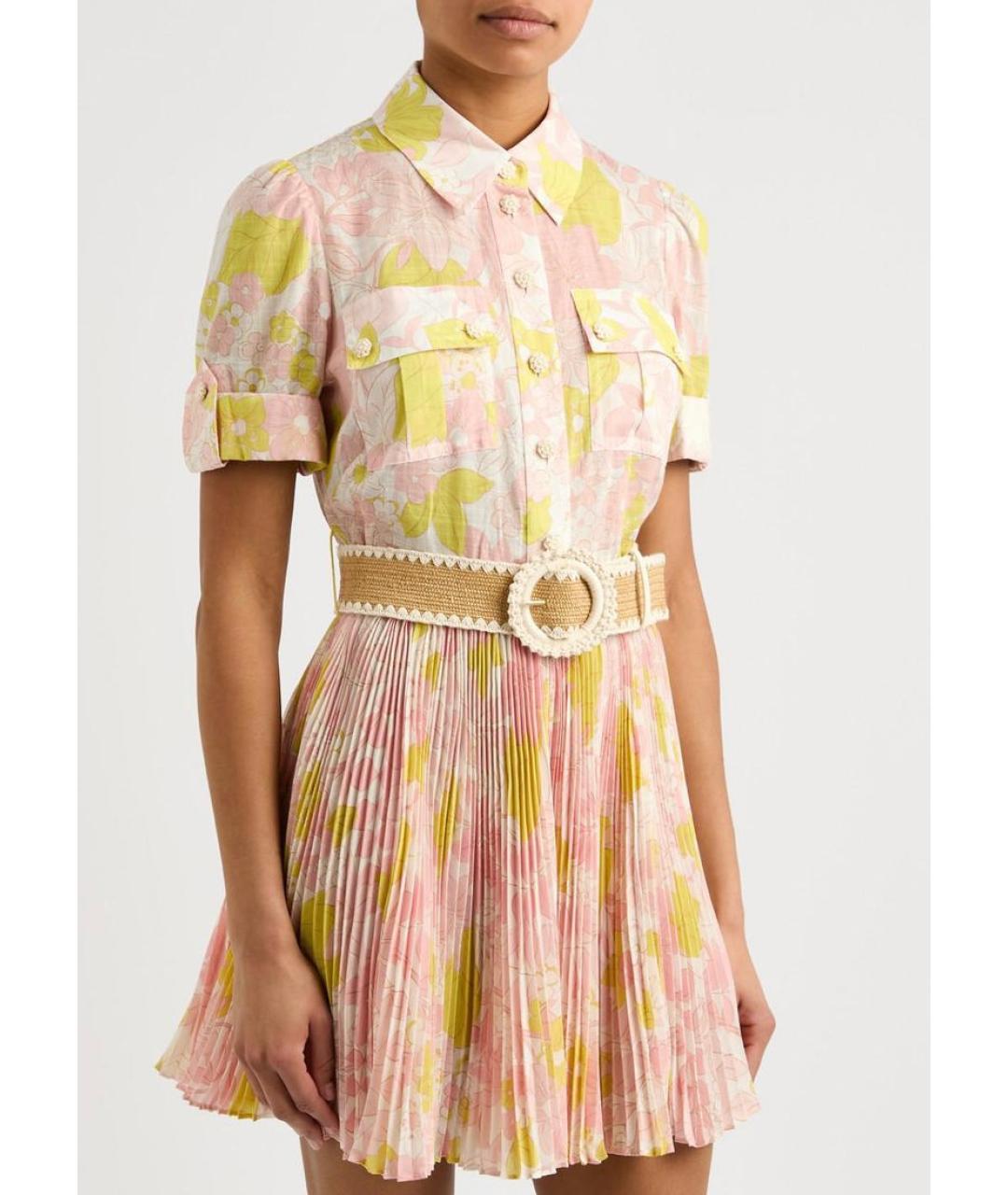 ZIMMERMANN Розовое коктейльное платье, фото 4