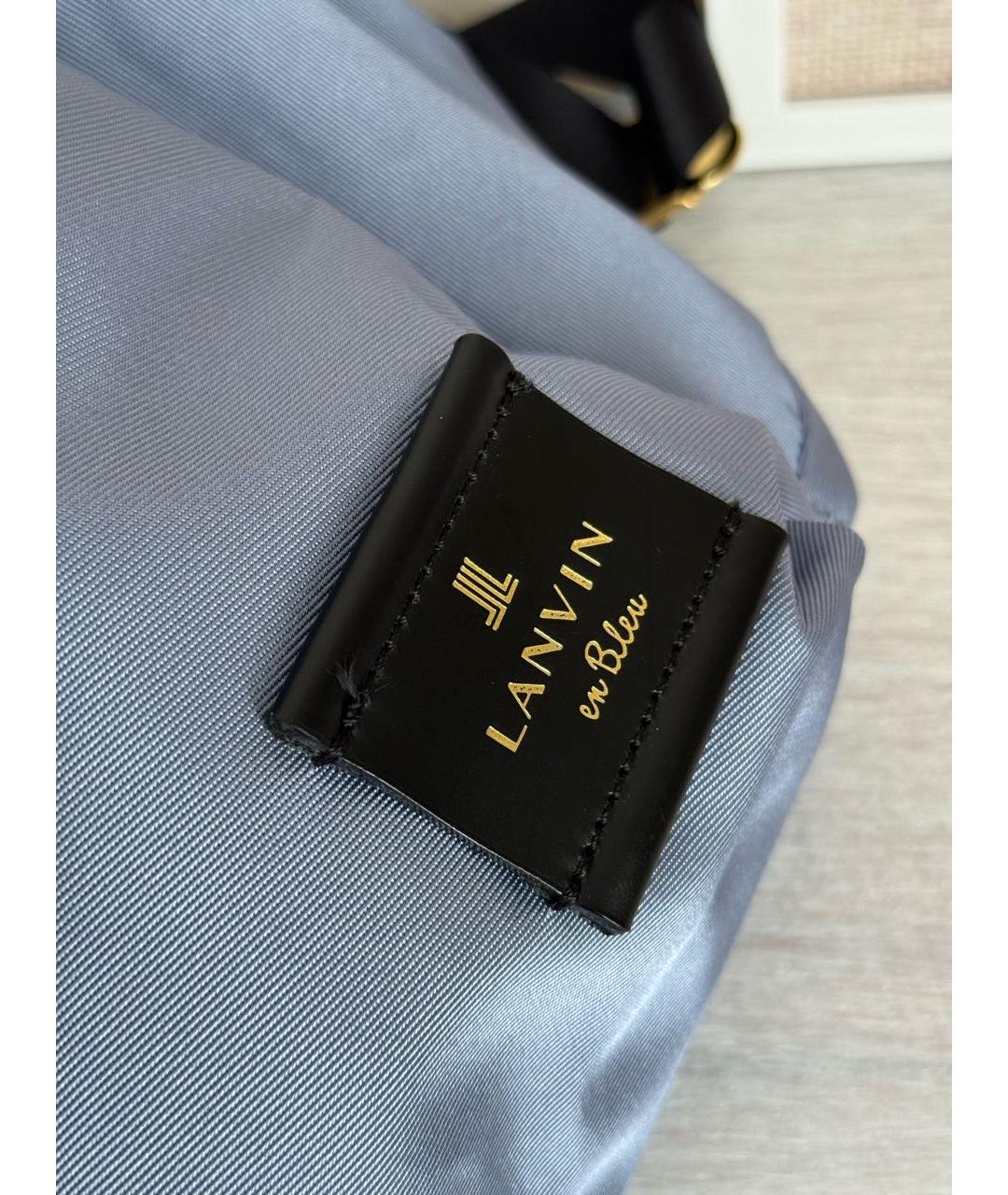 LANVIN Голубой тканевый рюкзак, фото 8