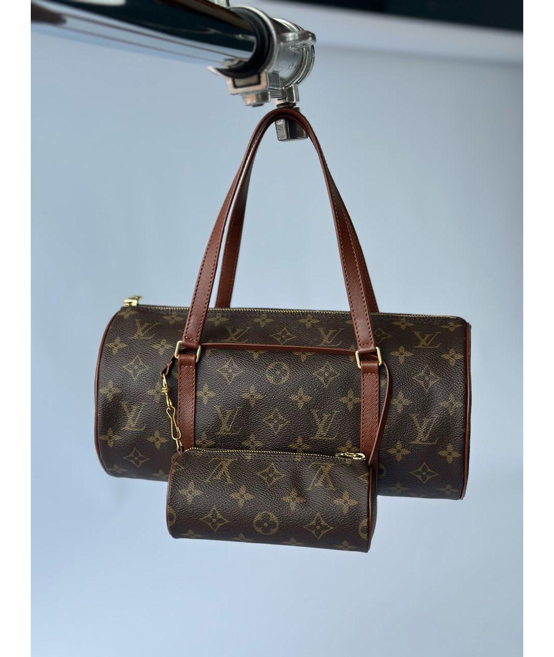 LOUIS VUITTON Коричневая сумка с короткими ручками, фото 9