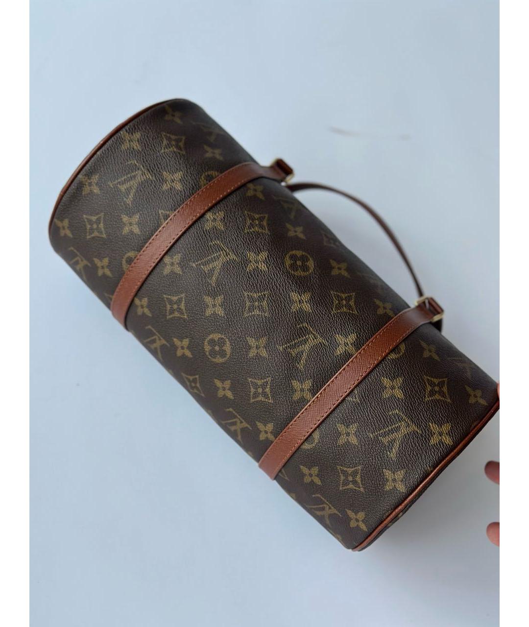 LOUIS VUITTON Коричневая сумка с короткими ручками, фото 7