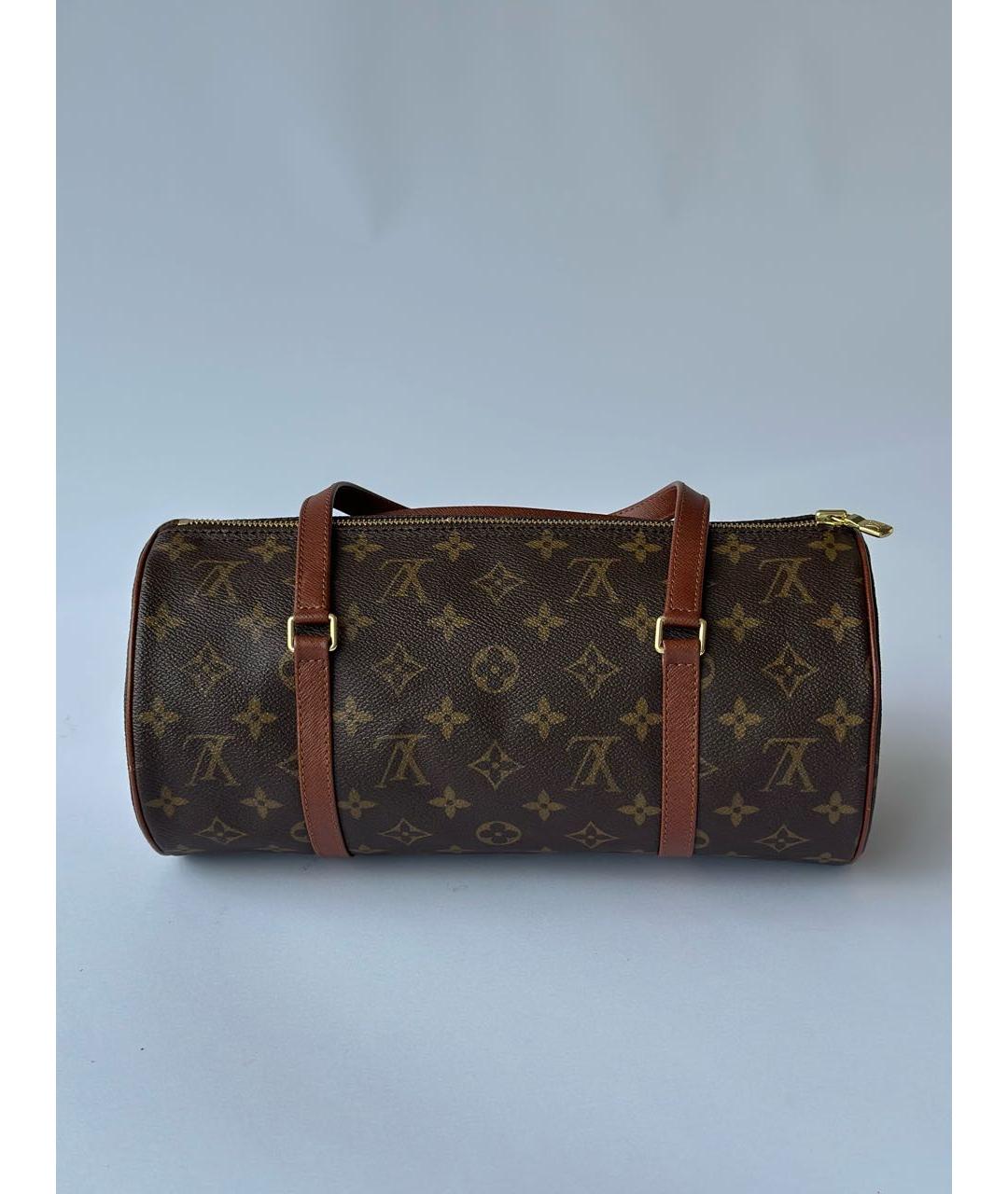 LOUIS VUITTON Коричневая сумка с короткими ручками, фото 6