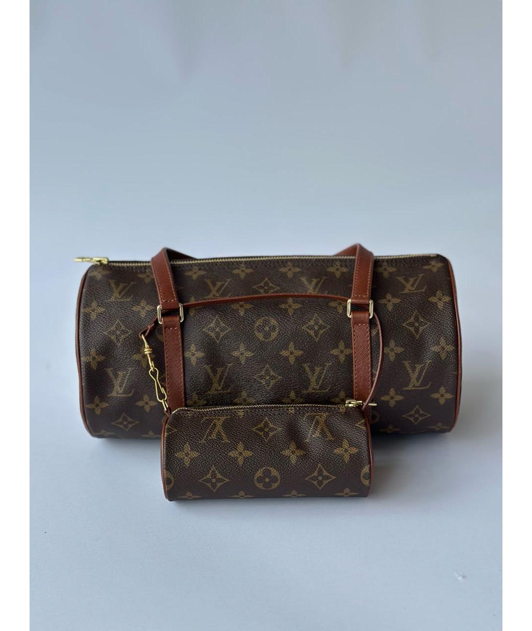 LOUIS VUITTON Коричневая сумка с короткими ручками, фото 2