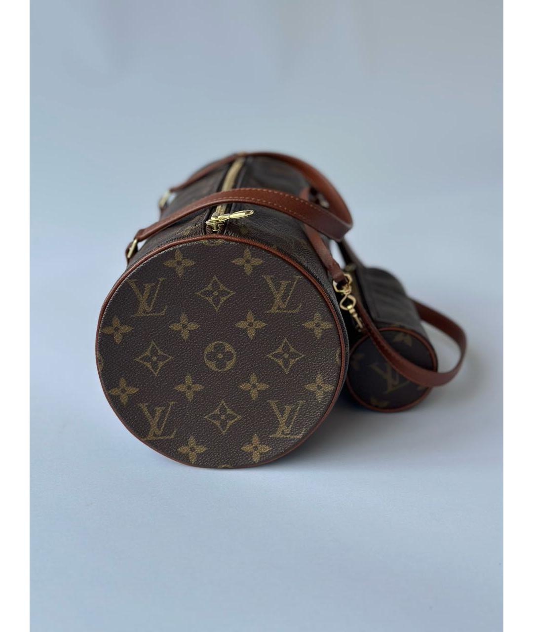 LOUIS VUITTON Коричневая сумка с короткими ручками, фото 3