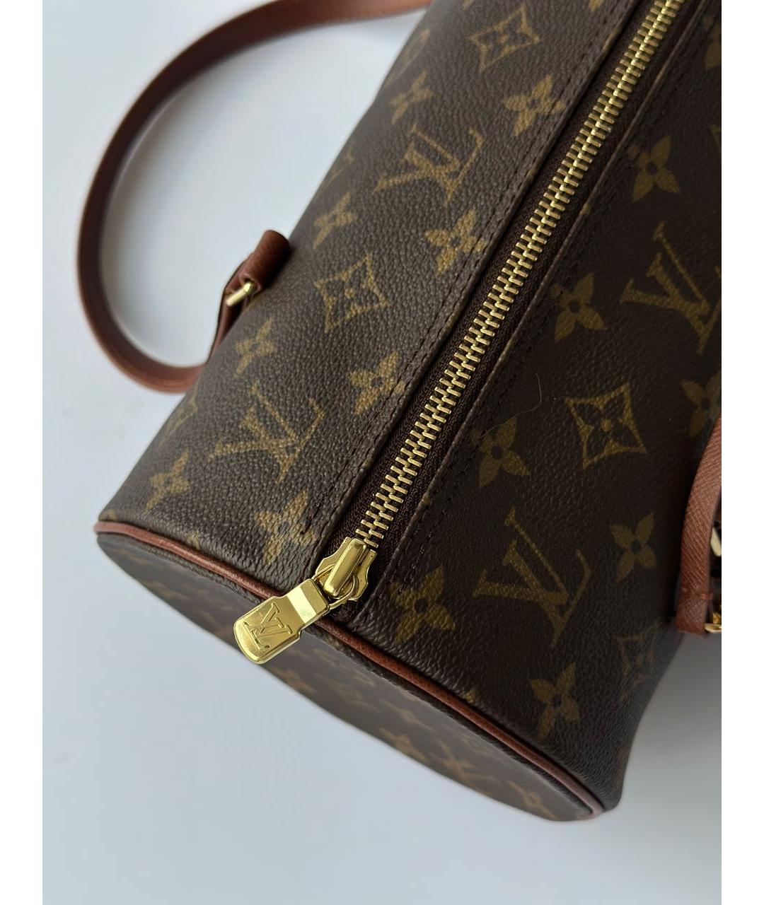 LOUIS VUITTON Коричневая сумка с короткими ручками, фото 8