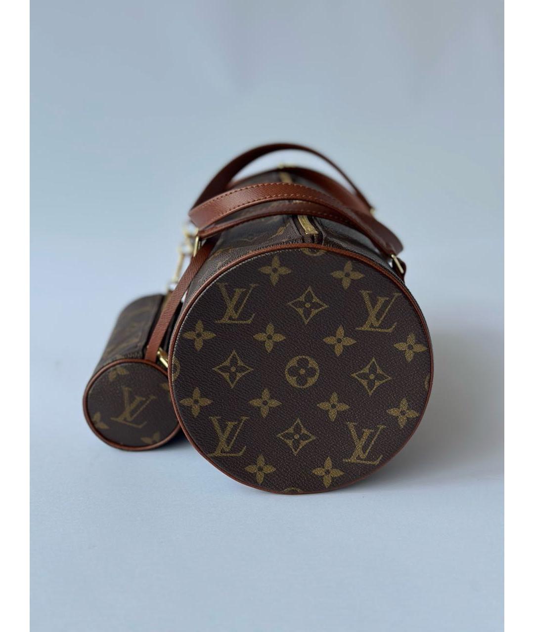 LOUIS VUITTON Коричневая сумка с короткими ручками, фото 5