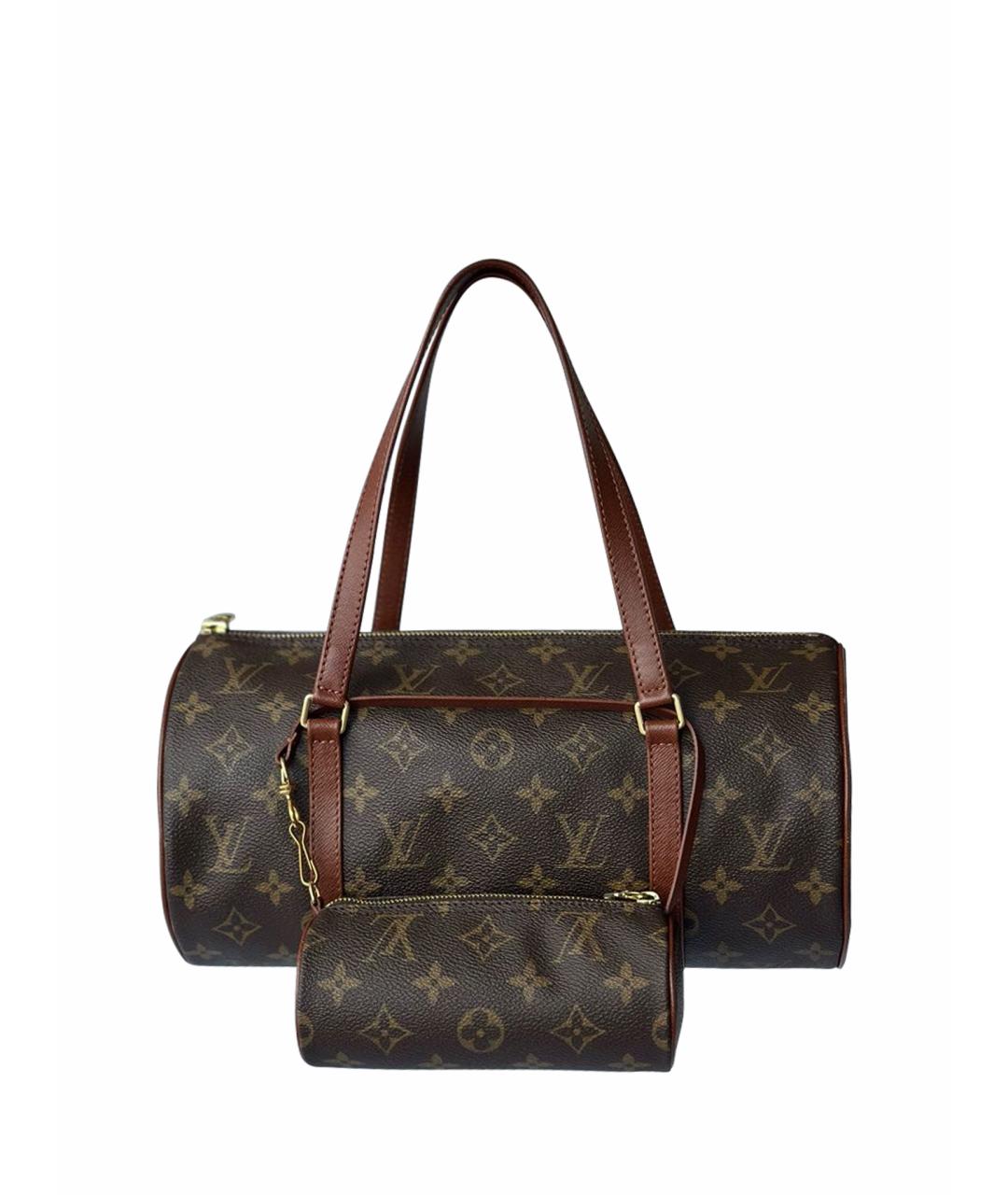 LOUIS VUITTON Коричневая сумка с короткими ручками, фото 1
