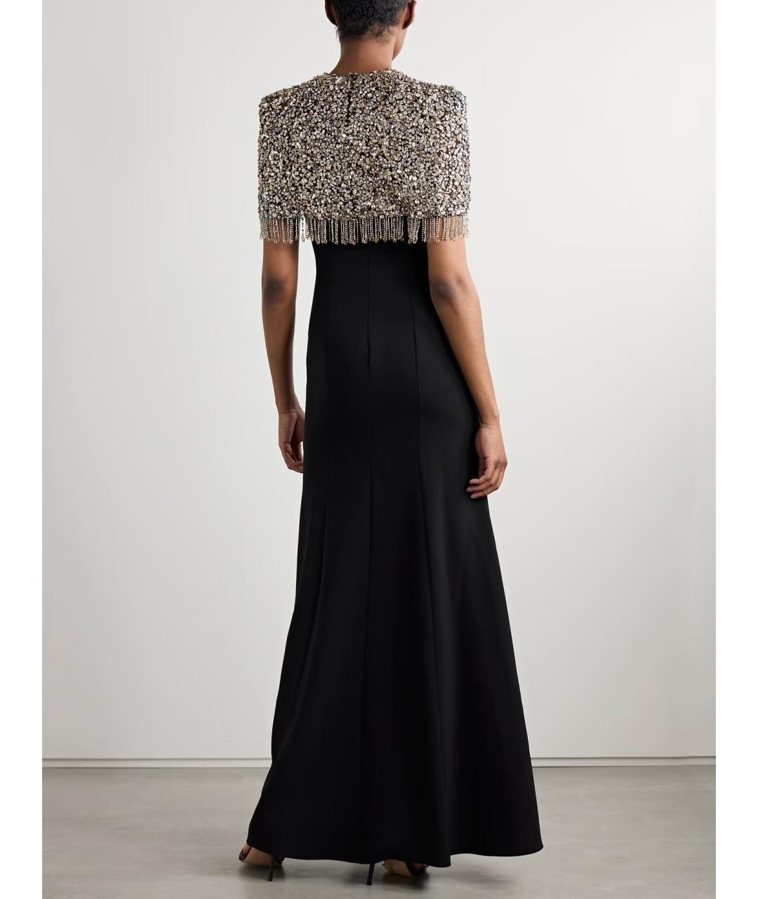JENNY PACKHAM Черное вечернее платье, фото 3