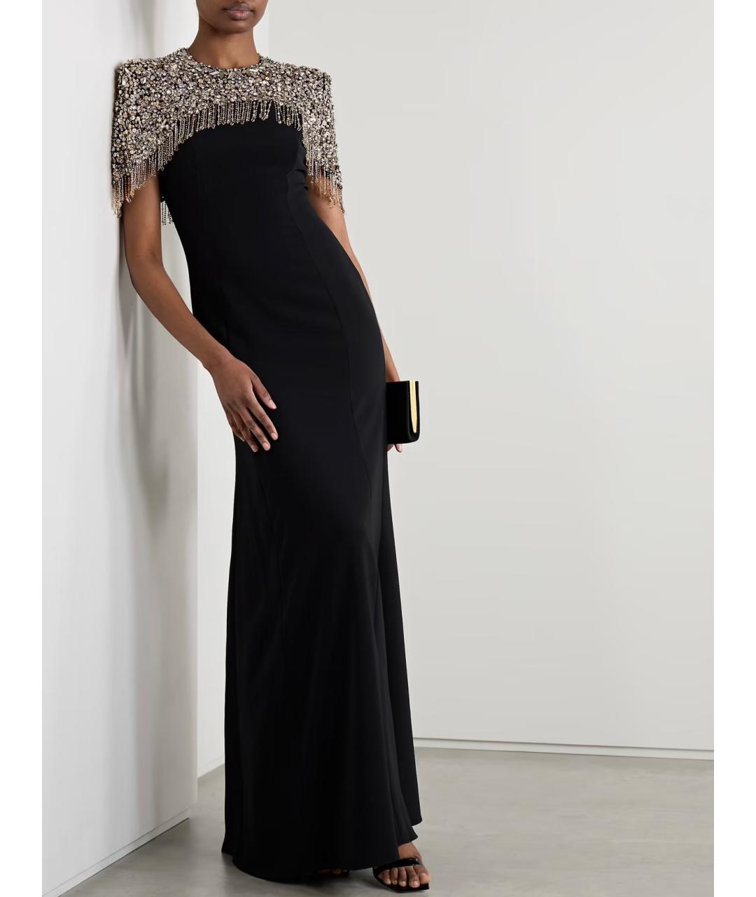 JENNY PACKHAM Черное вечернее платье, фото 2